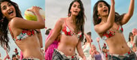 Pooja Hegde Serving Beach Bombshell in Floral Bikini & Denim Shorts – Jaw-Dropping Hotness Overload